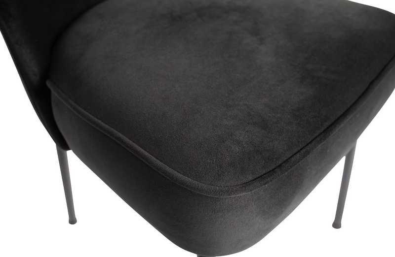 mutoni Chaise rembourrée en velours Vogue  