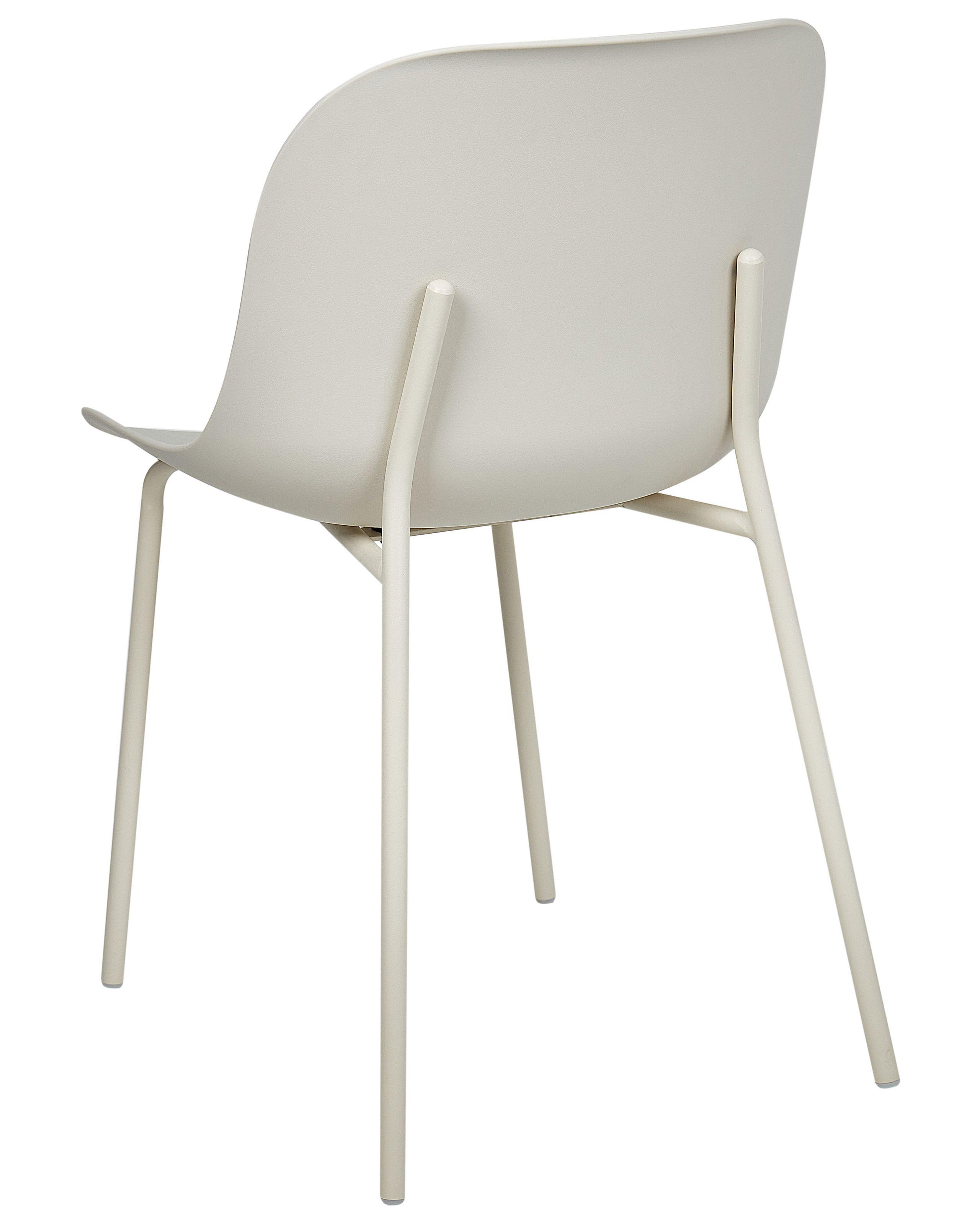 Beliani Esszimmerstuhl 2er Set aus Polypropylen Modern BELOIT  