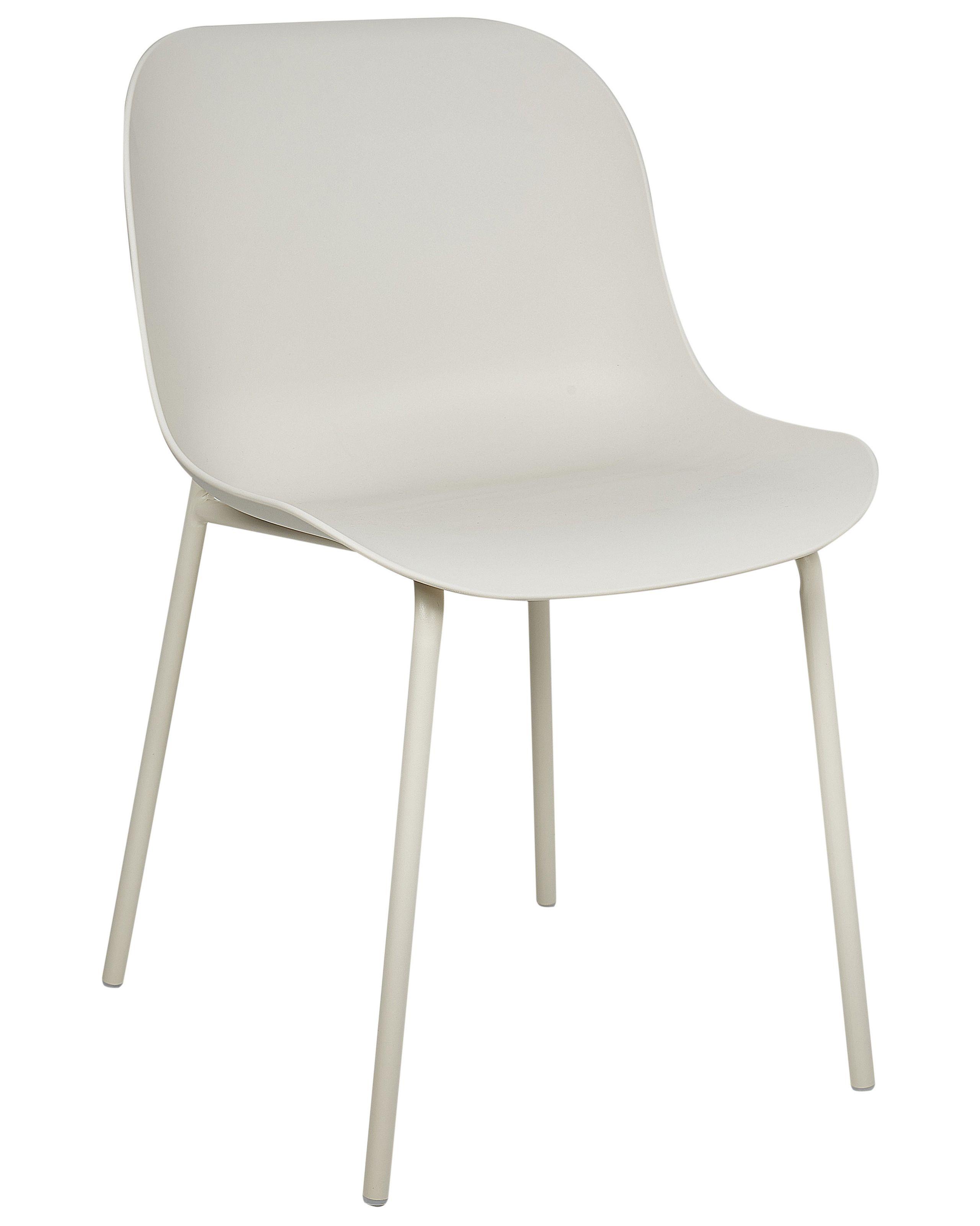 Beliani Esszimmerstuhl 2er Set aus Polypropylen Modern BELOIT  