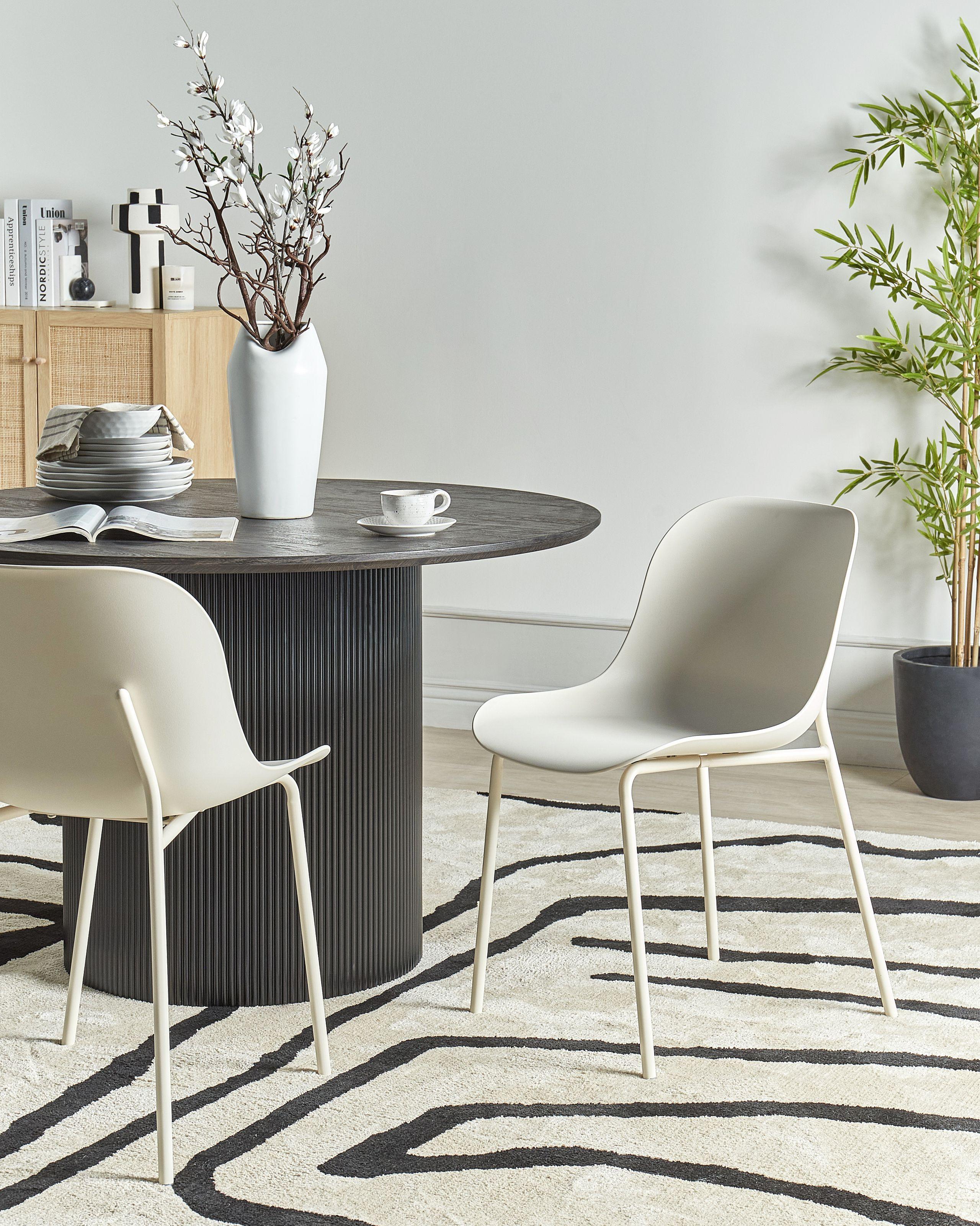 Beliani Esszimmerstuhl 2er Set aus Polypropylen Modern BELOIT  