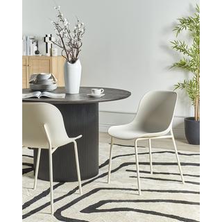 Beliani Esszimmerstuhl 2er Set aus Polypropylen Modern BELOIT  