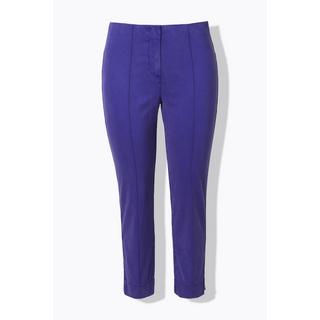 Ulla Popken Pantaloni Nervature Gamba Aderente Vita Elastica Spacchi  