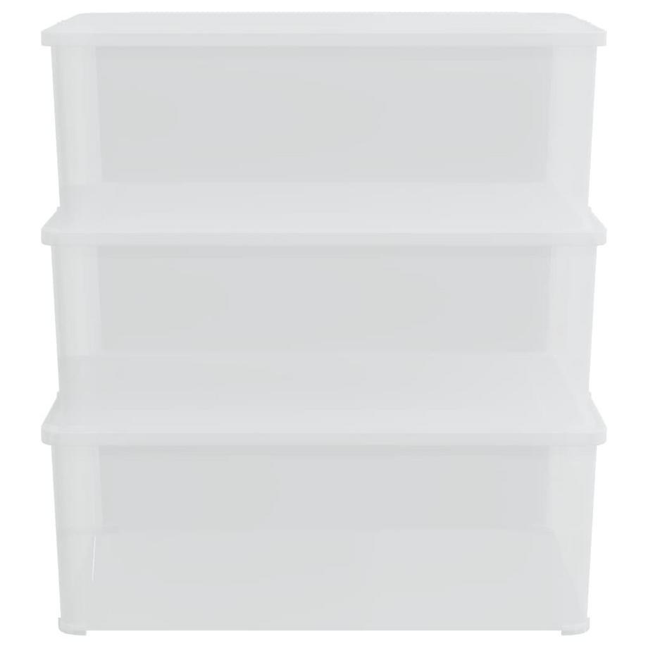 VidaXL Boîte de rangement en plastique polypropylène  