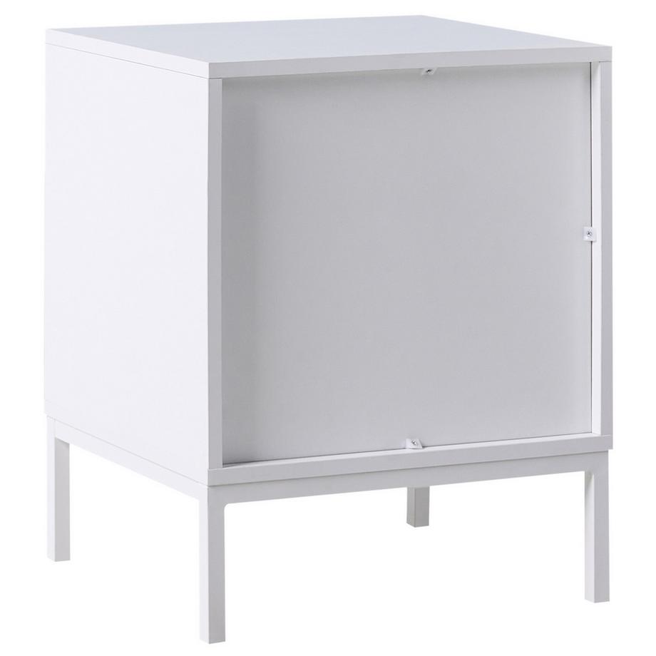 Beliani Nachttisch mit 2 Schubladen aus MDF-Platte Minimalistisch ADELAIDE  