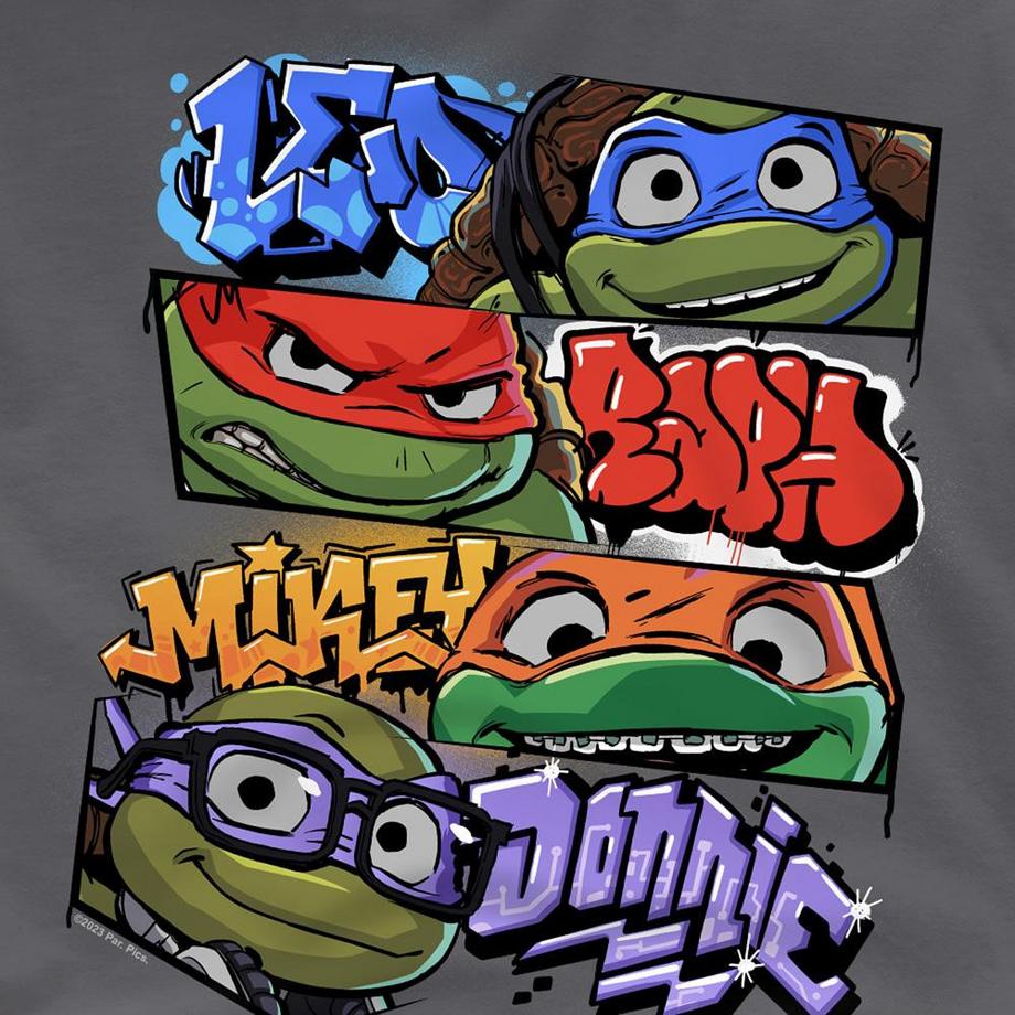 TEENAGE MUTANT NINJA TURTLE  Names Maglietta Graffiti 