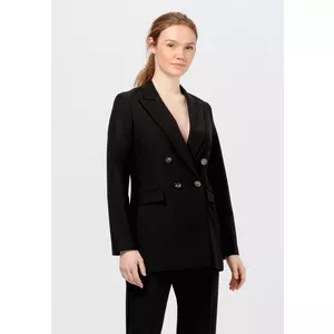 Doppelreihiger Blazer aus Lenzing™-EcoVero™ mit Peach Touch