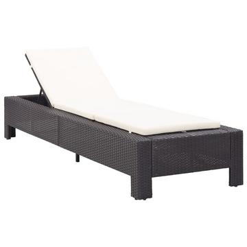 Chaise longue rotin synthétique
