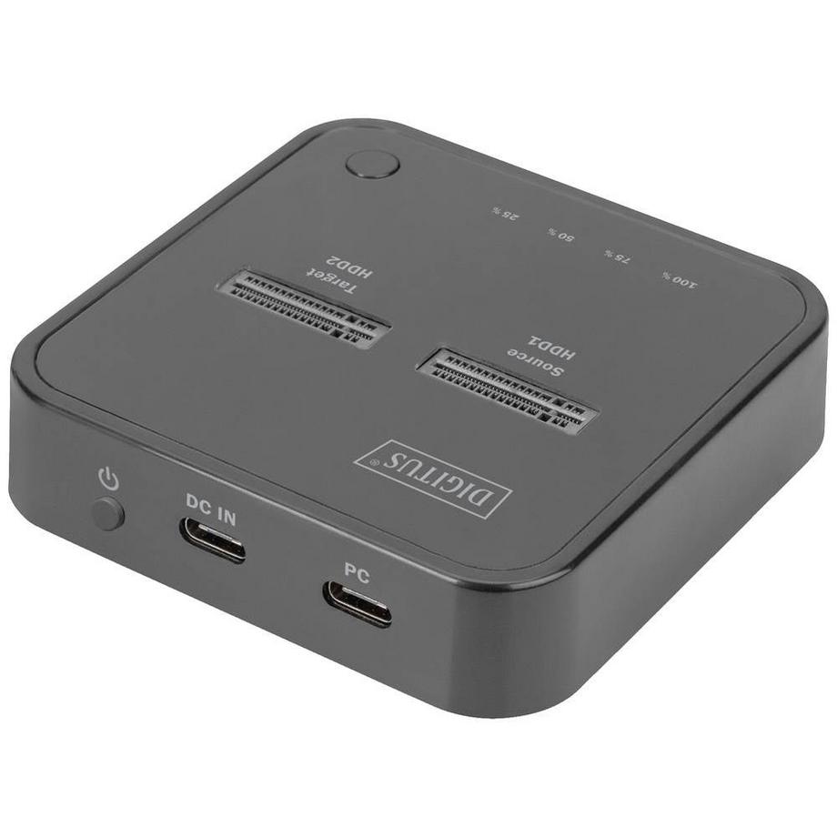 Digitus  Dual M.2 NVMe SSD Docking Station mit Offline-Klonfunktion, USB-C 
