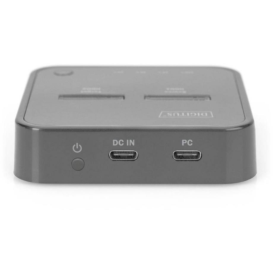 Digitus  Dual M.2 NVMe SSD Docking Station mit Offline-Klonfunktion, USB-C 