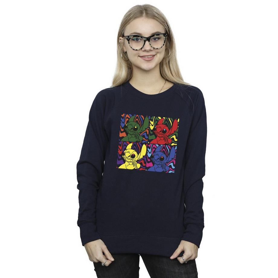 Disney Stitch Pop Art Sweatshirt Col Rond  