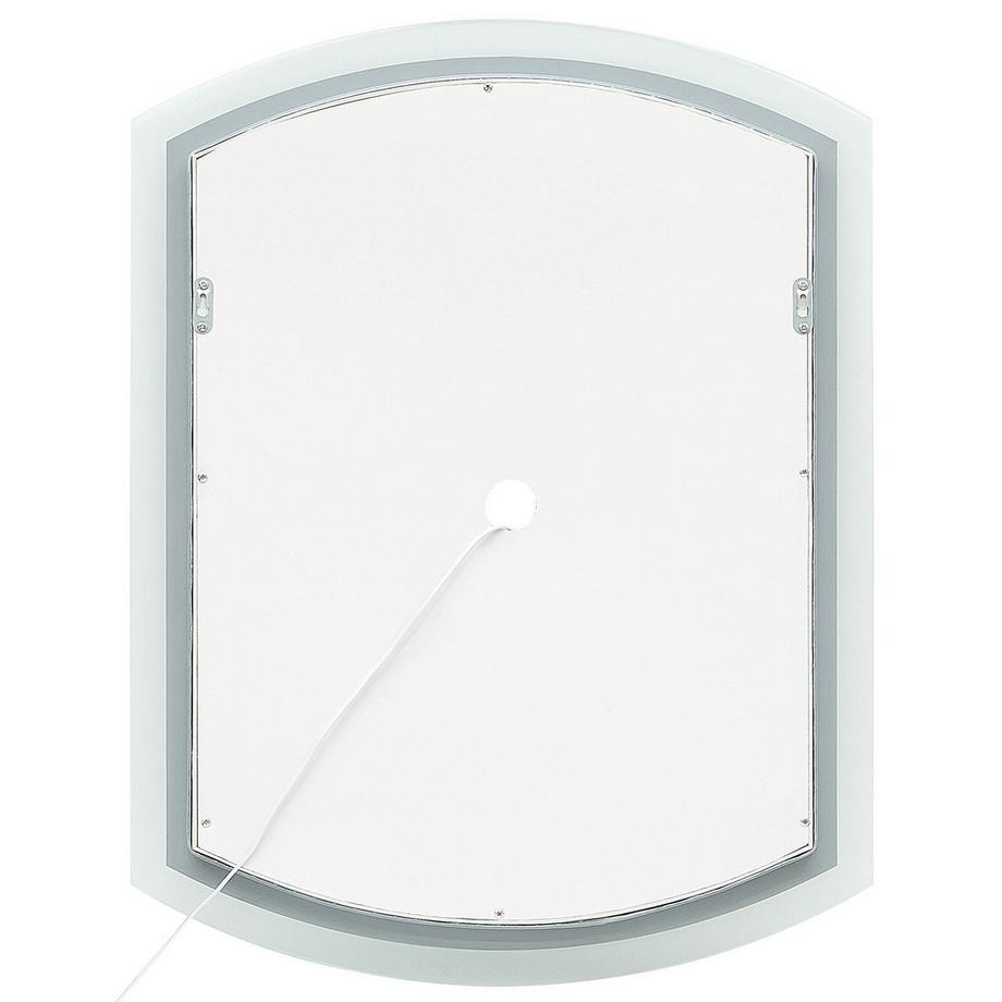 Beliani Miroir de salle de bain LED en Aluminium Moderne BEZIERS  