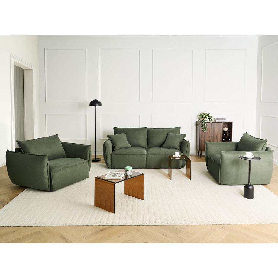 Beliani Ensemble de salon en Tissu  KUNES  