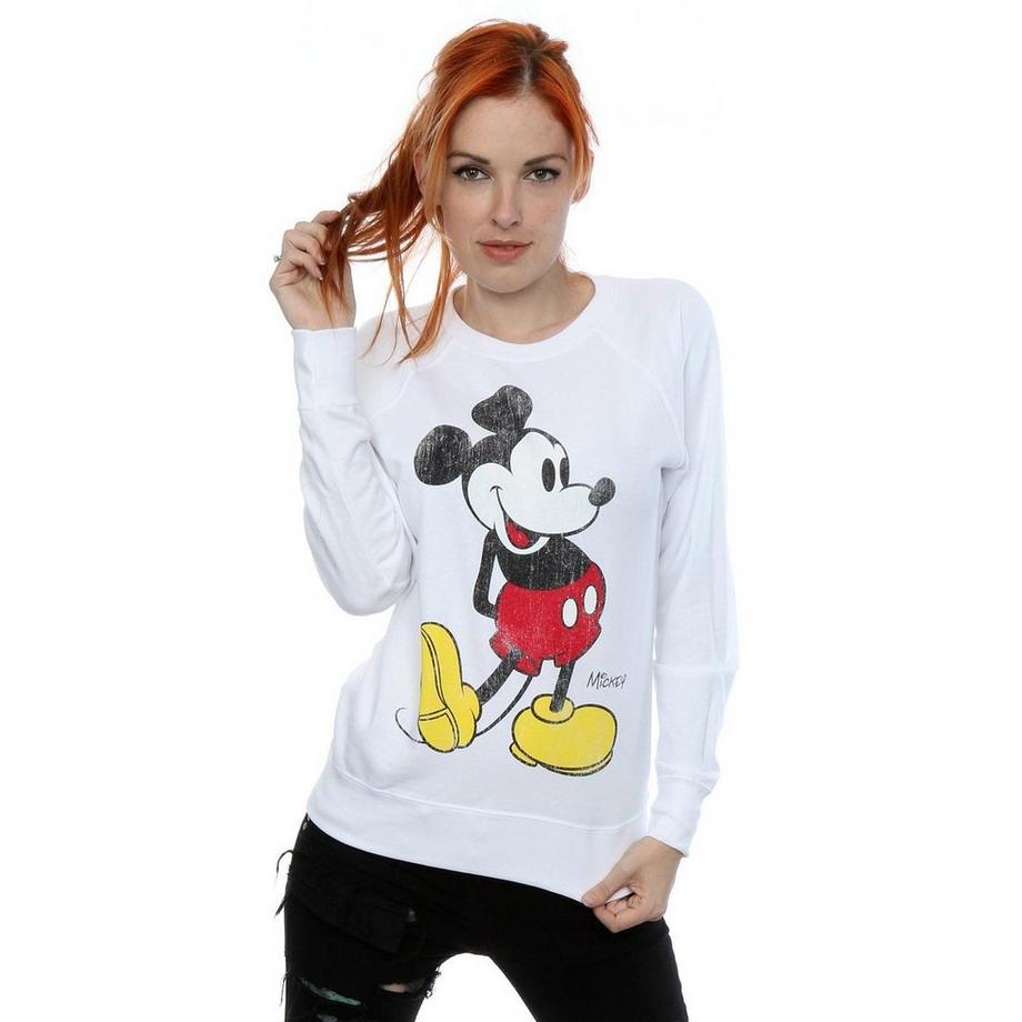 Disney Mickey Mouse Bedrucktes Sweatshirt  