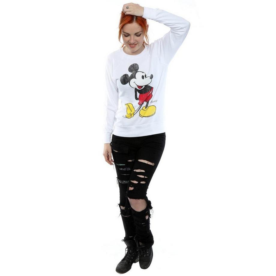 Disney Mickey Mouse Bedrucktes Sweatshirt  