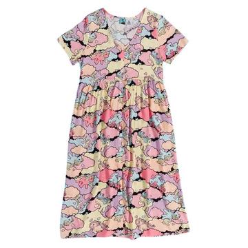 Midikleid  , VAusschnitt