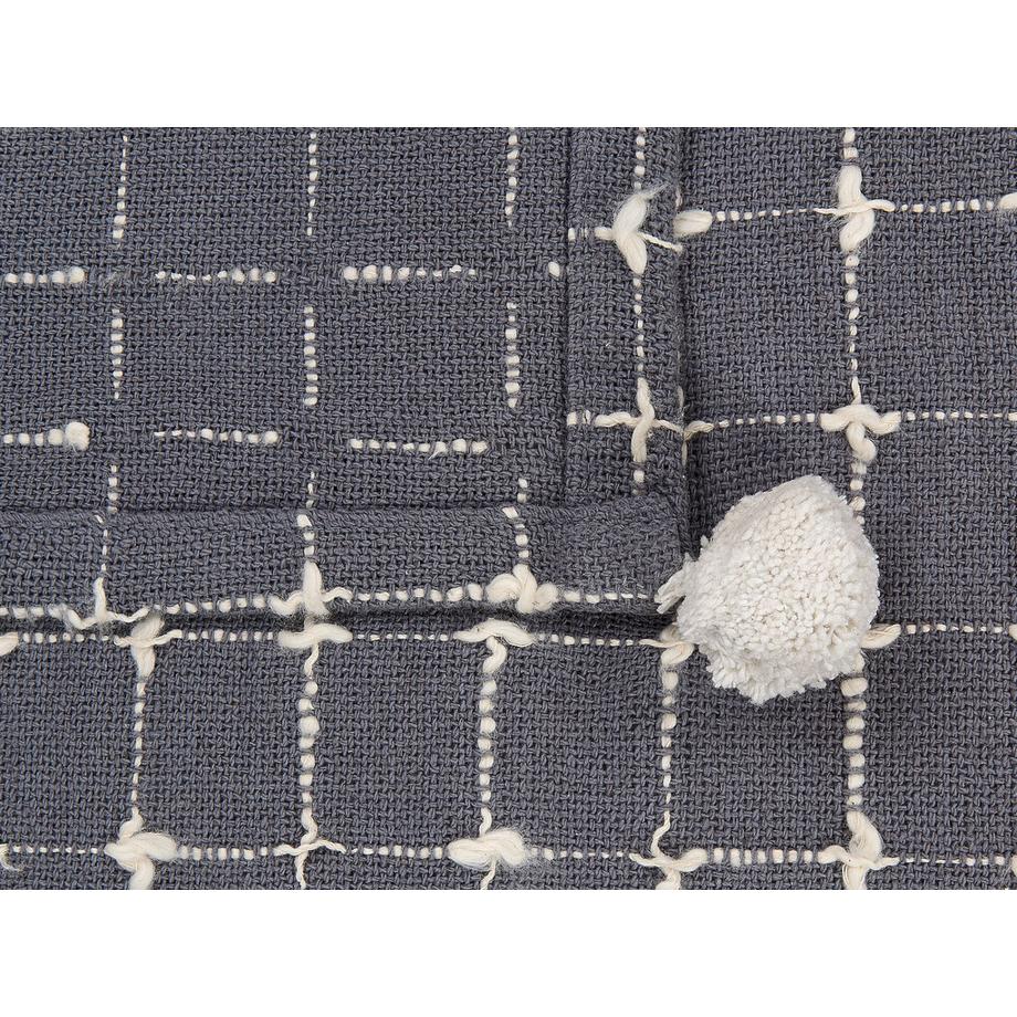 Beliani Klassische Baumwoll Kuscheldecke YASAM  