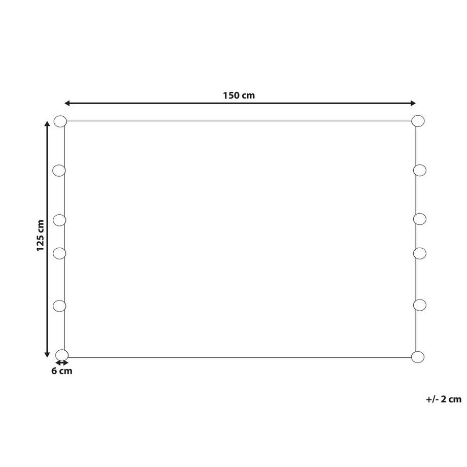 Beliani Klassische Baumwoll Kuscheldecke YASAM  