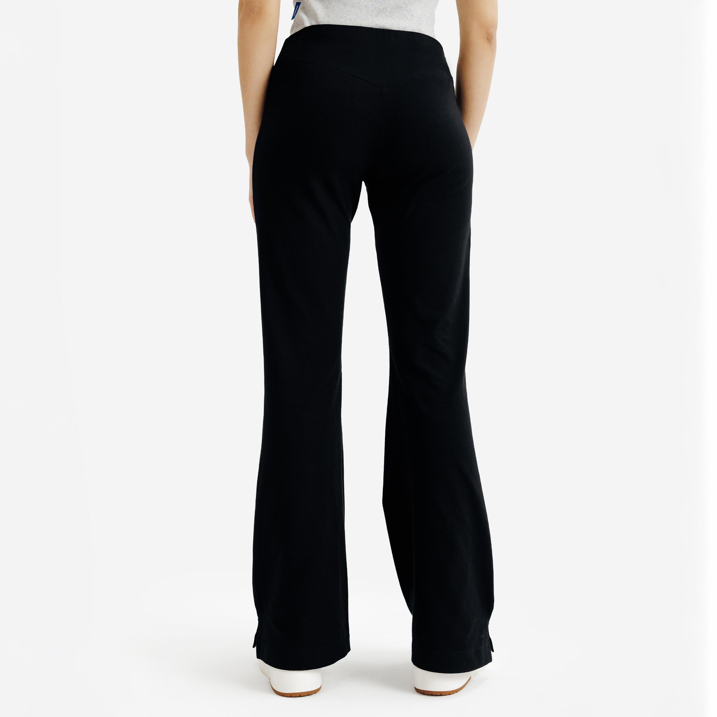 DECATHLON  Leggings donna gamba svasata cotone 