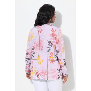 Ulla Popken Cardigan Manches Longues Motif Floral  