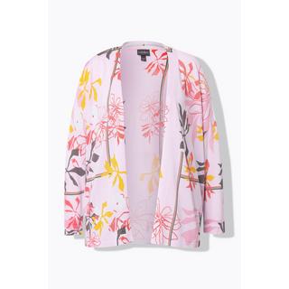 Ulla Popken Cardigan Manches Longues Motif Floral  