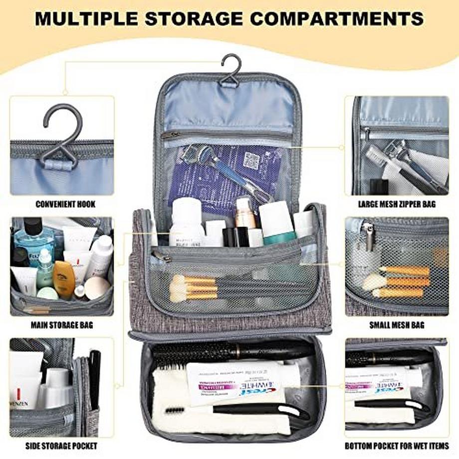 Only-bags.store Trousse de Toilette de Voyage Cosmétique Étanche Portable  