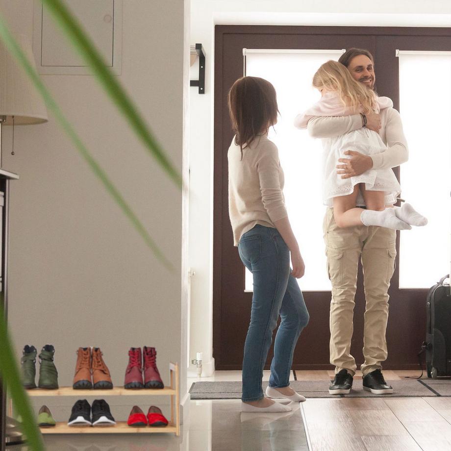 B2X Scarpiera impilabile in bambù  