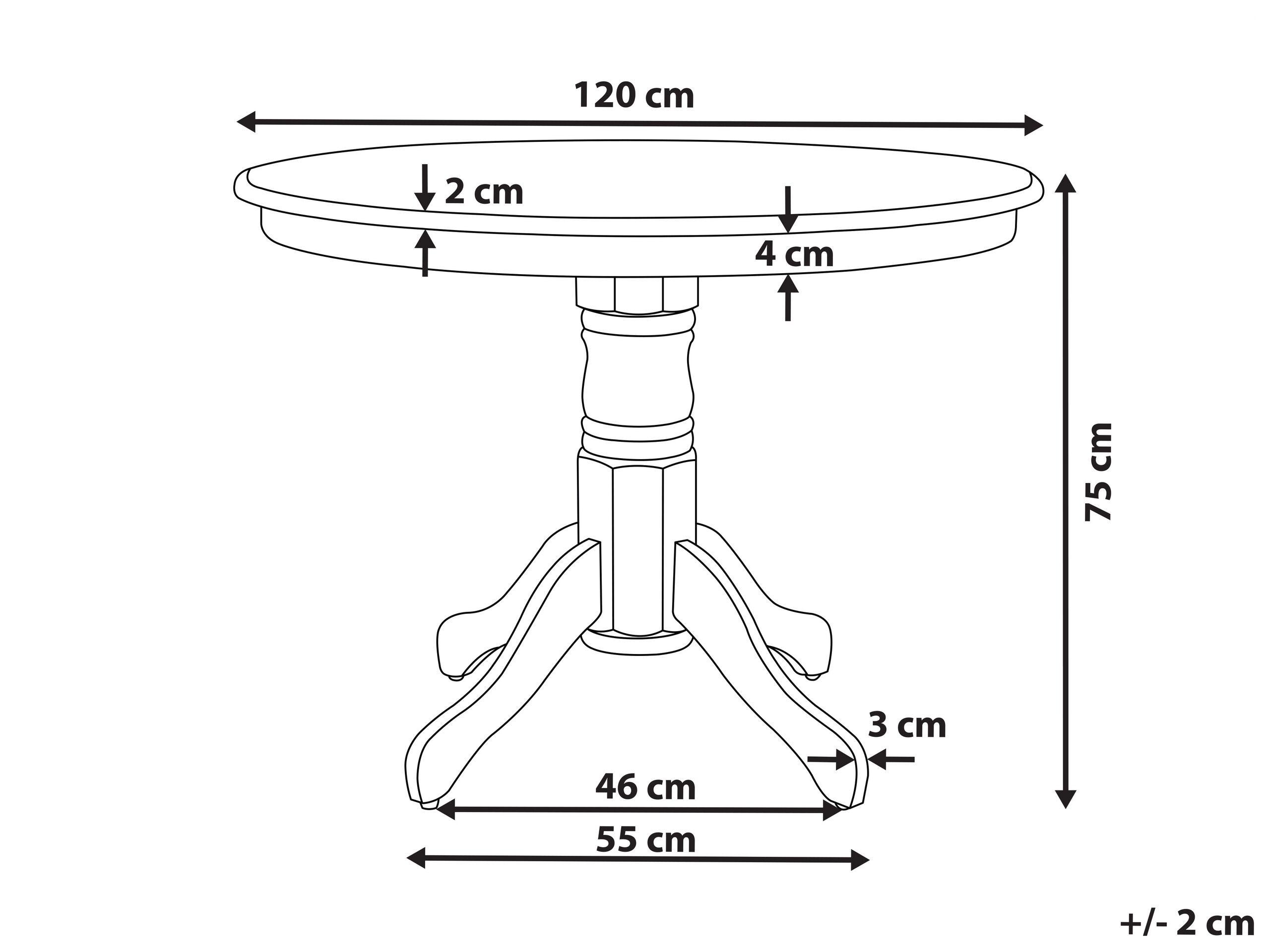 Beliani Table de repas en MDF Scandinave AKRON  