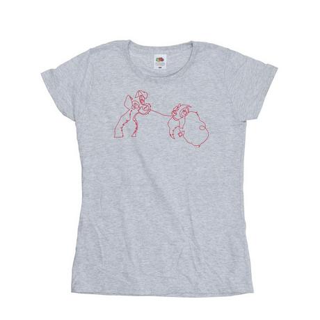 Disney Lady And The Tramp T-Shirt Imprimé Graphique  