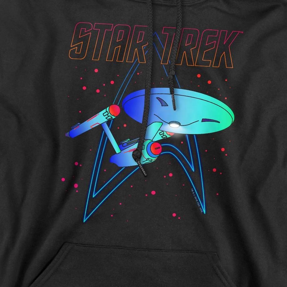 Star Trek Star Trek Felpa con Cappuccio Stampa Grafica  