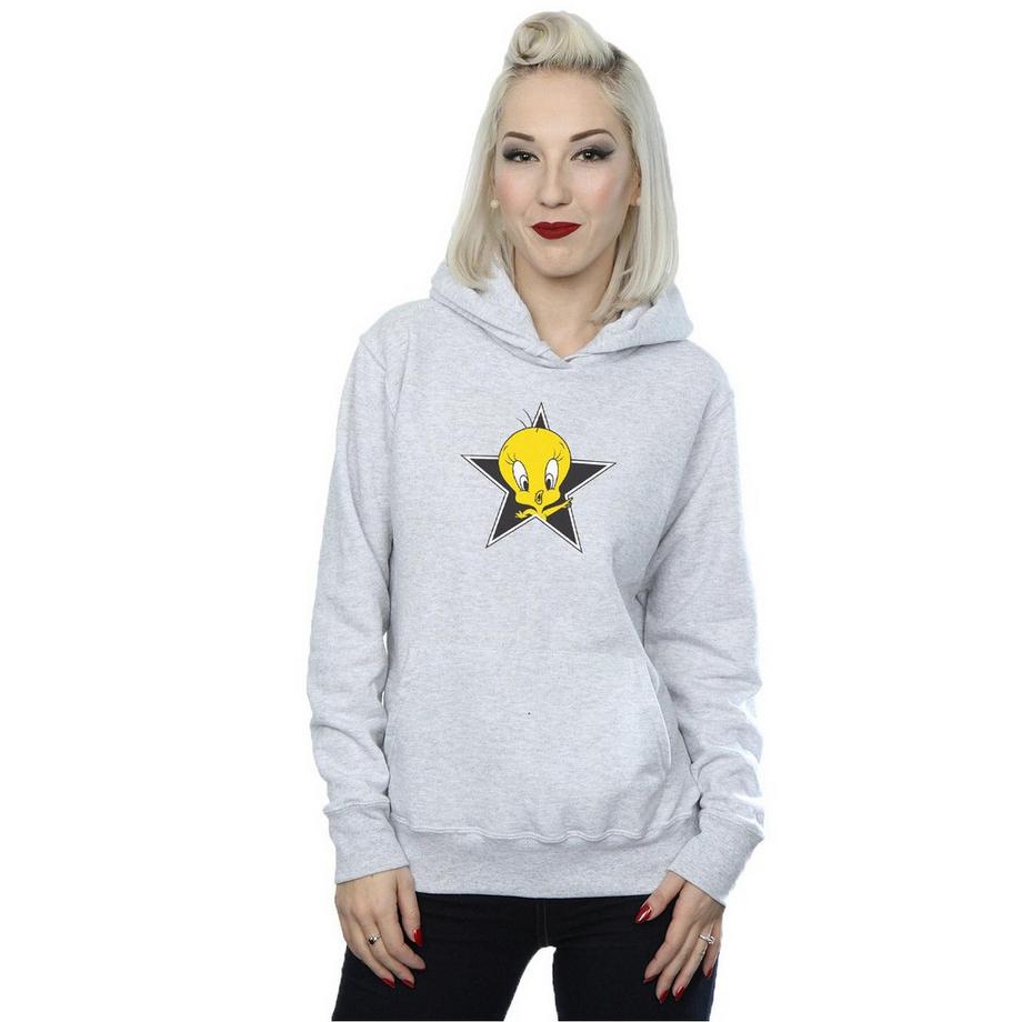 LOONEY TUNES Tweety Pie Star Felpa con Cappuccio  