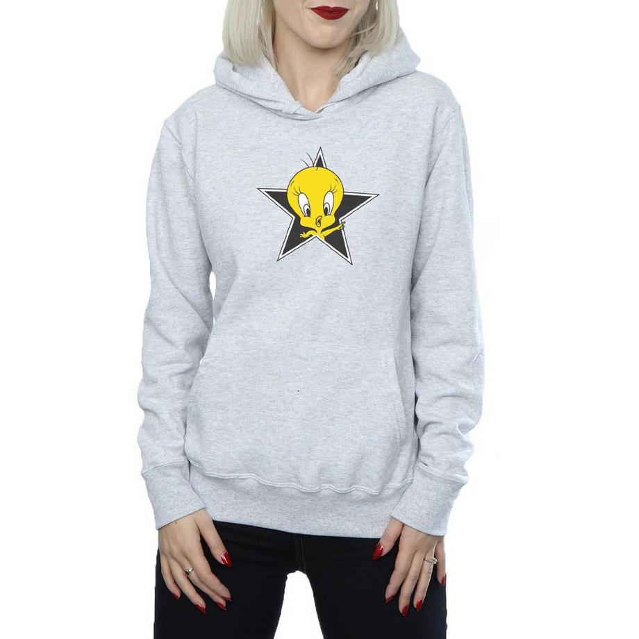 LOONEY TUNES Tweety Pie Star Felpa con Cappuccio  