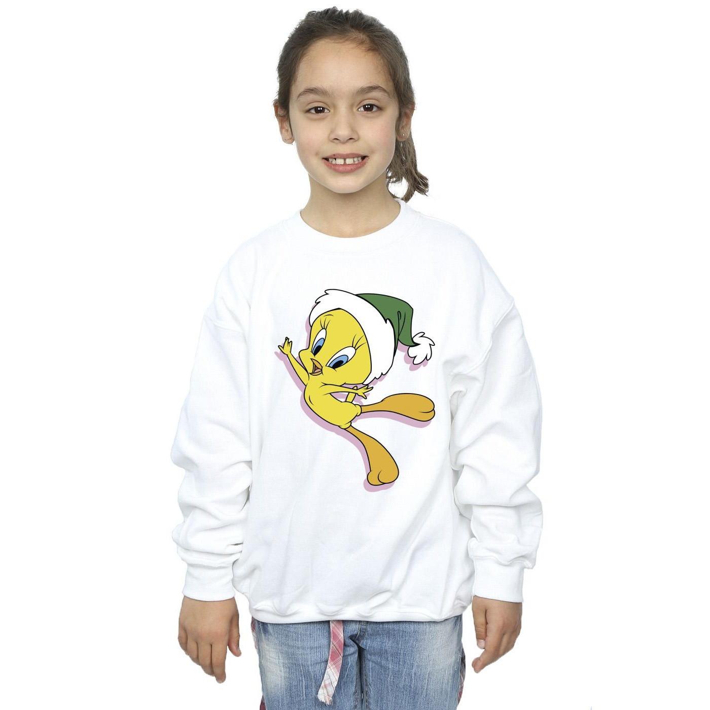 LOONEY TUNES  Tweety Christmas Hat Sweatshirt 