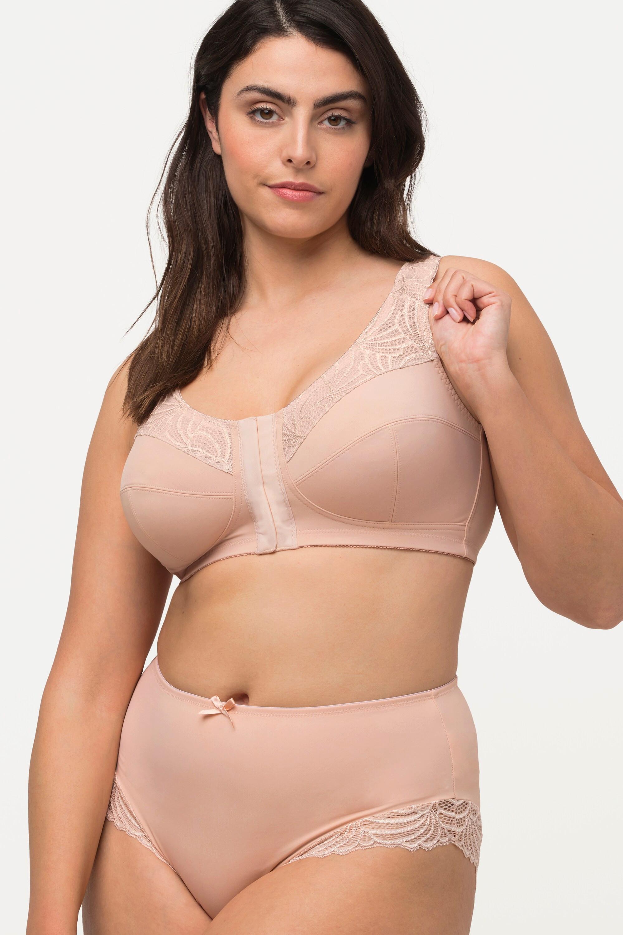 Ulla Popken  Soutien-gorge de maintien Kell sans armatures avec fermeture sur le devant, C-D 