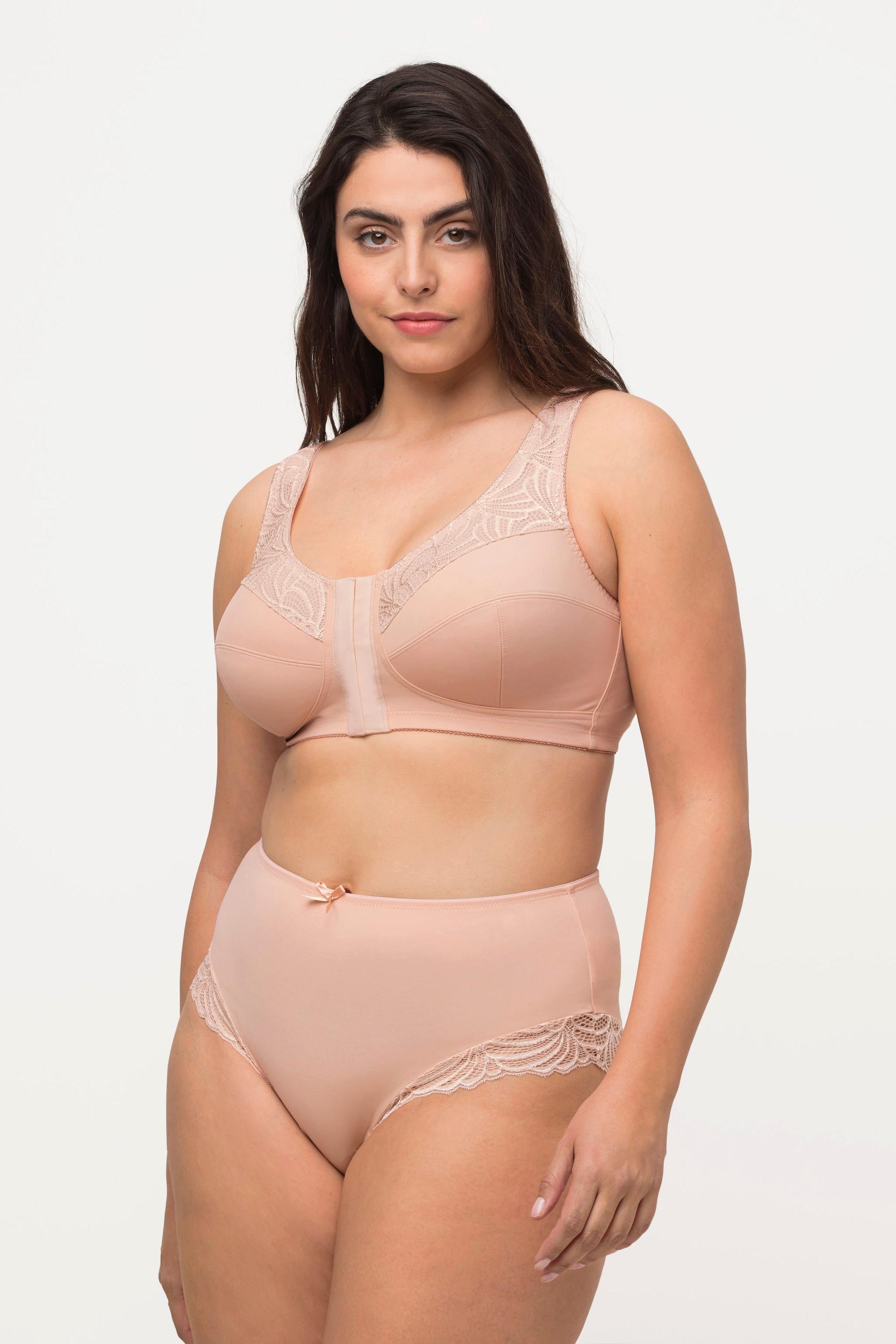 Ulla Popken  Soutien-gorge de maintien Kell sans armatures avec fermeture sur le devant, C-D 