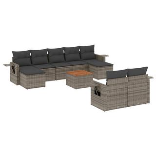 VidaXL set divano da giardino Polirattan  