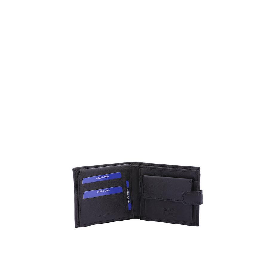 Enrico Coveri Portefeuille bifold avec fermeture à bouton-pression  
