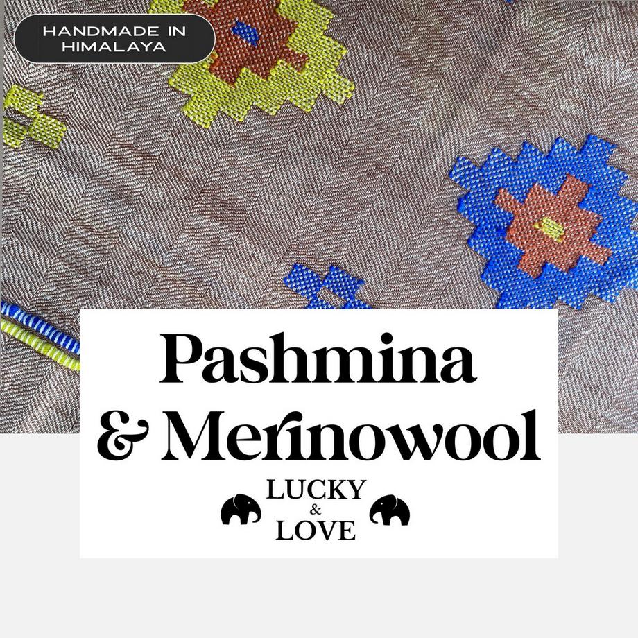 LUCKY & LOVE  Écharpe pashmina & mérinos Gaurishankar 