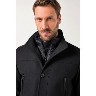 JP1880 Giacca Misto Lana Idrorepellente Inserto Spina di Pesce Collo Alto  