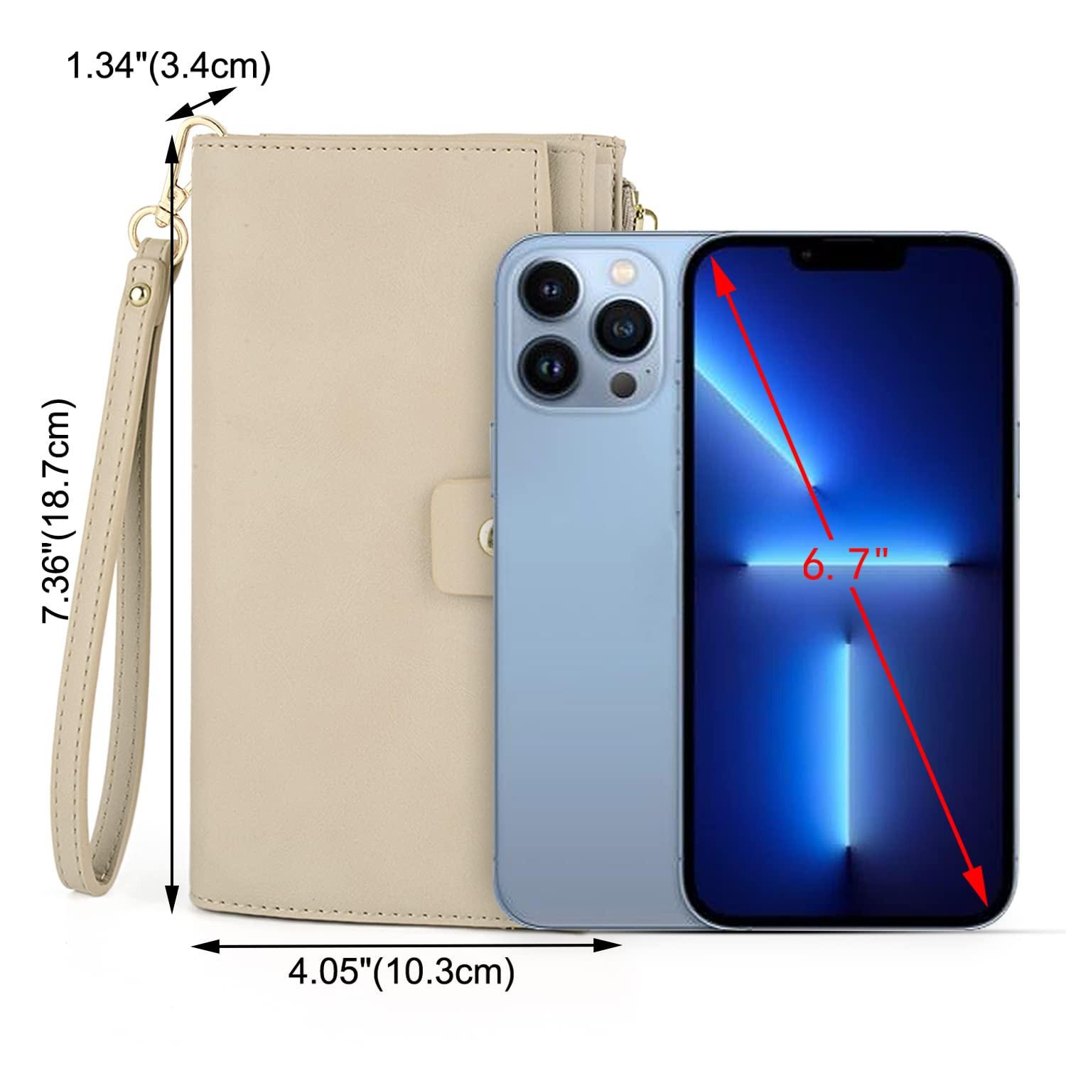 Only-bags.store Blocage RFID Grande Capacité Pochette en Cuir Vegan 21 Fentes pour Cartes Organisateur  