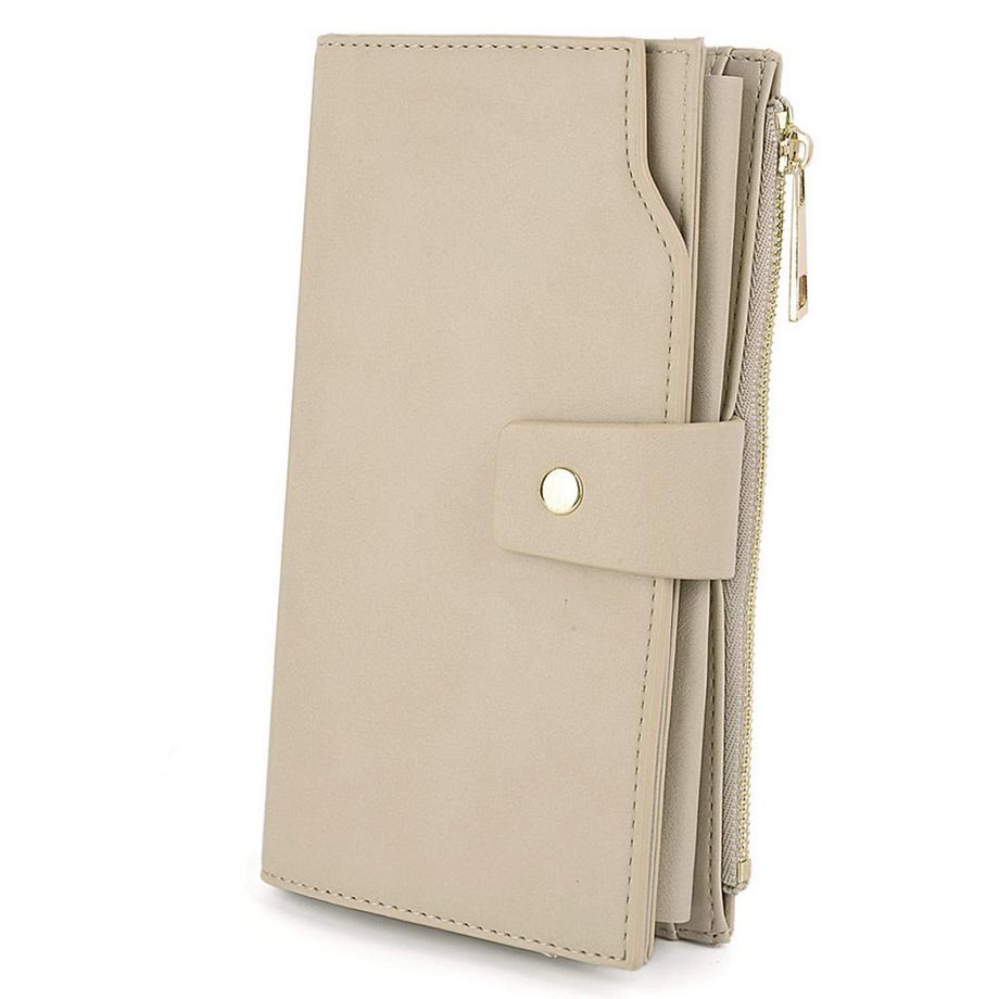 Brieftasche RFID-Blockierung Große Kapazität Vegan Leder Clutch Wallet 21 Card Slots Holder Organizer