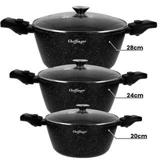 Cheffinger Ensemble de Cuisine 10pcs Poignées Amovibles  