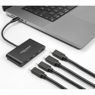DeLock  USB 3.2 Gen 2 USB Type  Câ„¢ Hub mit 4 x USB Type  Câ„¢ Buchse 