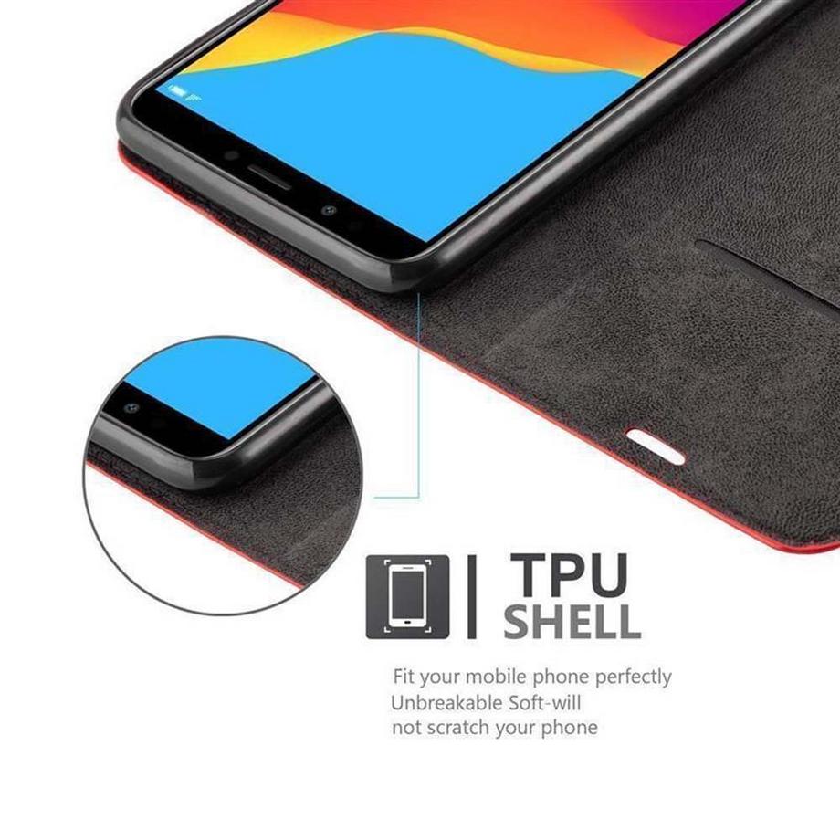 Cadorabo  Hülle für Honor 7C  Huawei Y7 2018 Magnetverschluss, Kartenfach 