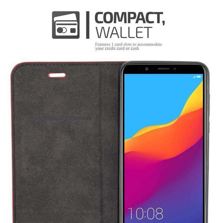Cadorabo  Hülle für Honor 7C  Huawei Y7 2018 Magnetverschluss, Kartenfach 