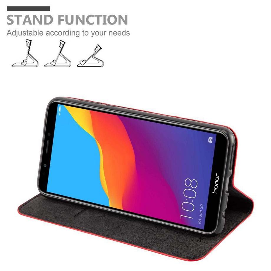 Cadorabo  Hülle für Honor 7C  Huawei Y7 2018 Magnetverschluss, Kartenfach 