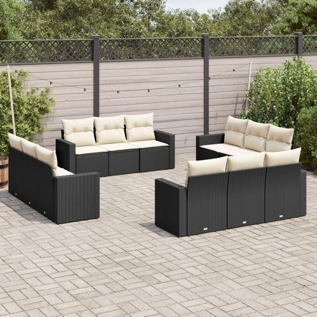 VidaXL set divano da giardino Polirattan  