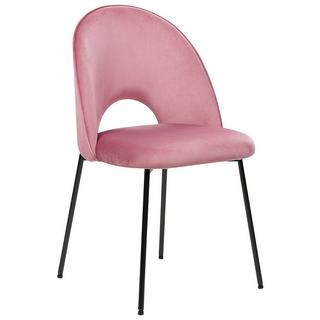 Beliani Chaise de salle à manger en Velours Glamour COVELO  