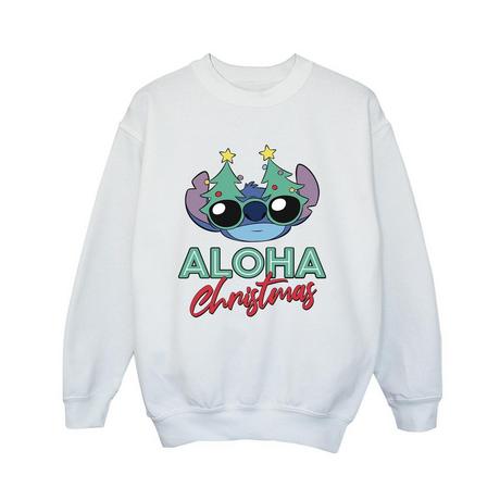 Disney  Lilo And Stitch Christmas Tree Shades Sweatshirt 