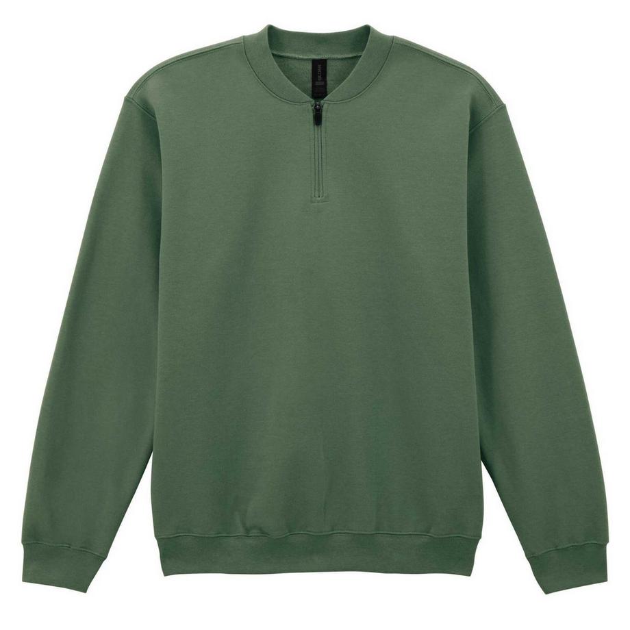 Softstyle Sweatshirt  , mit kurzem Reißverschluss, Mittelschwer