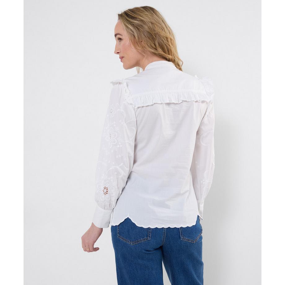 Joe Browns Blouse Boutonnée Brodée avec Détail Volant  